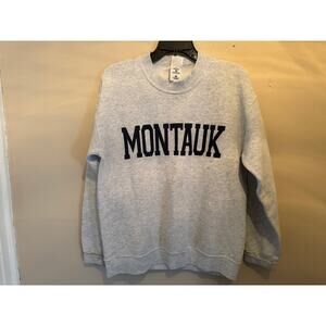 Montauk Gray Fruit of the Loom Sweatshirt Ladies Size Medium